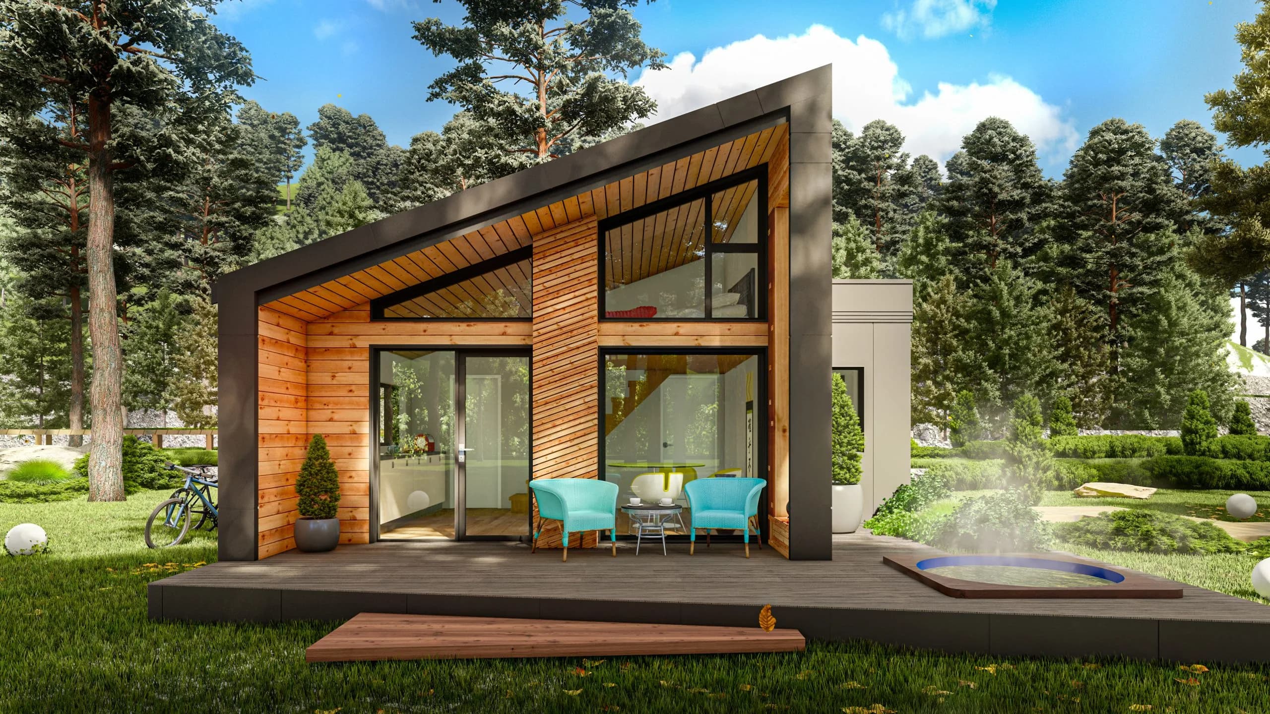Nordic Dream — semi-finished prefab cabin in Europe, 54 m²