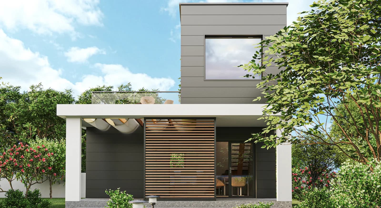MODULO ONE UP — turnkey modular home with upper floor, delivered in Europe