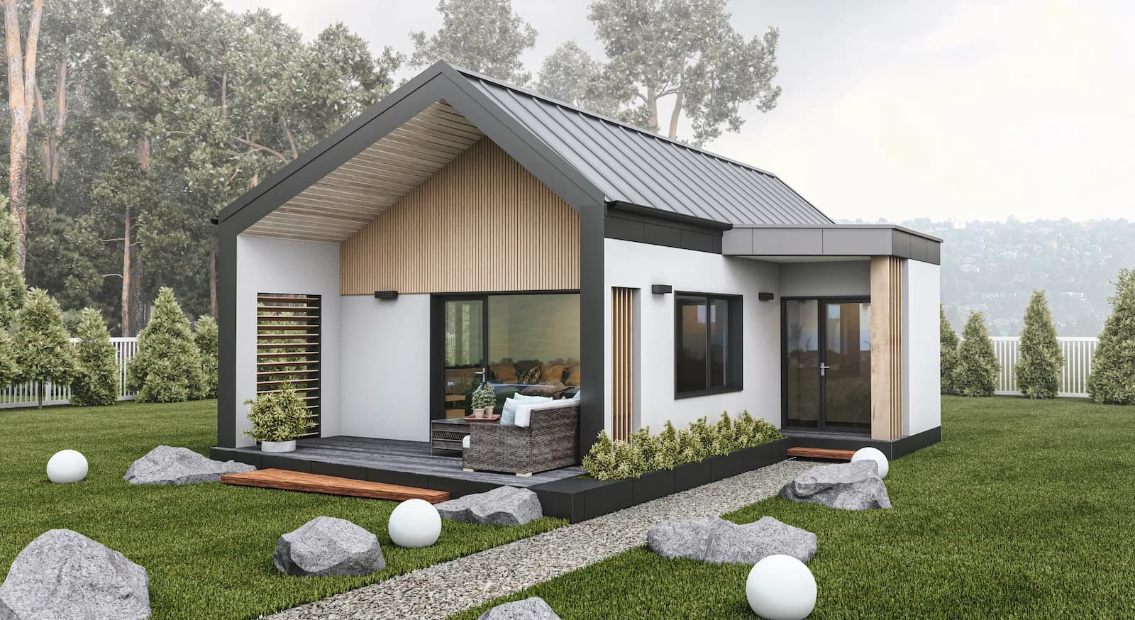 MODULO 56 — semi-finished modular house delivered across Europe