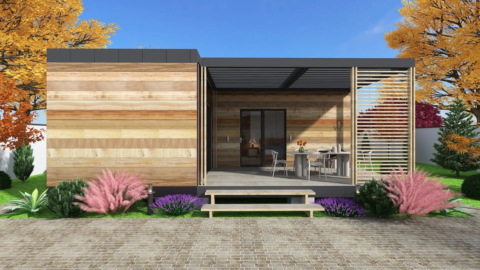 Modulo Diana Single — turnkey wooden cabin in Europe, 37 m²