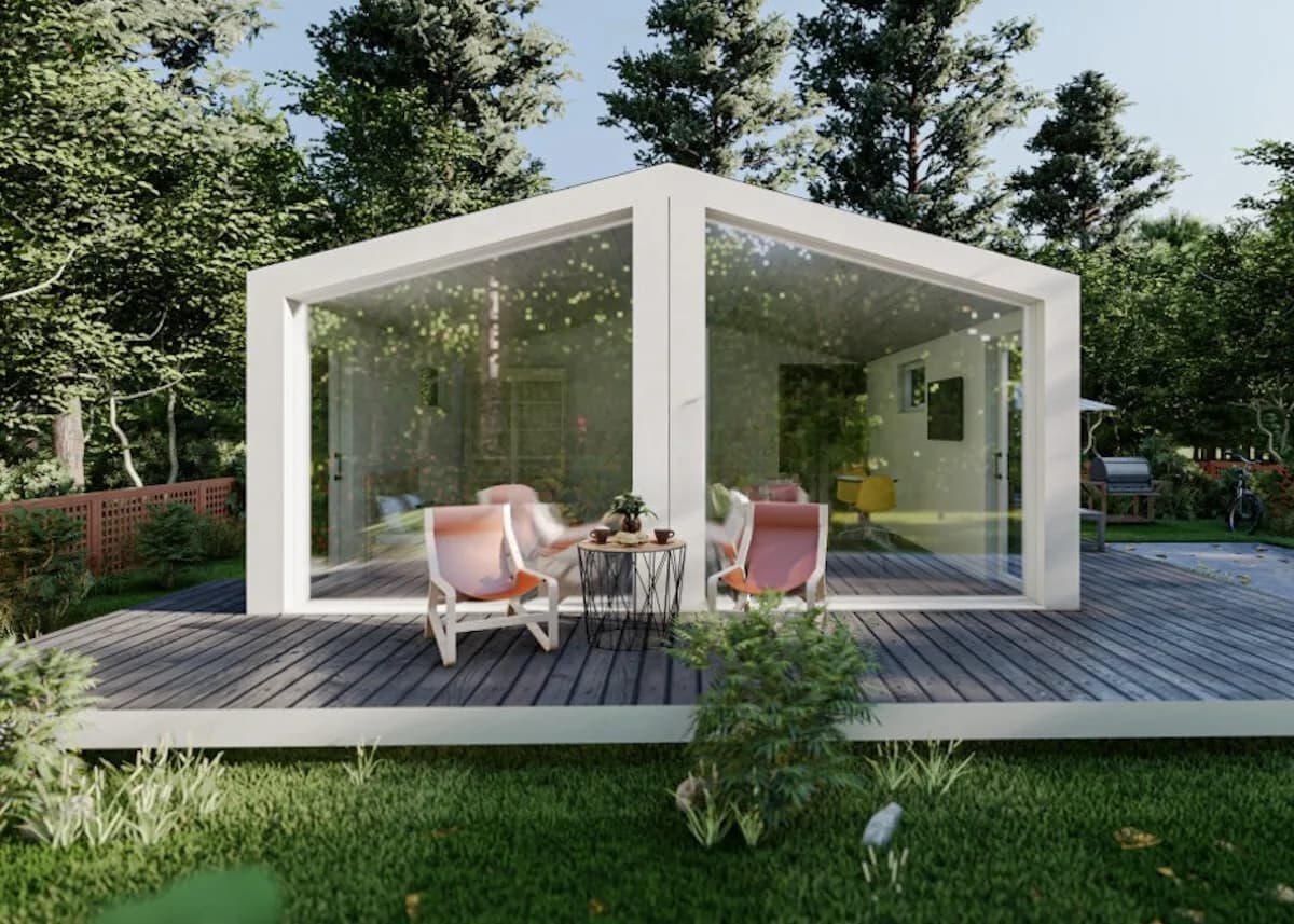 Modulo Vitrage Duo — modular chalet in Europe, 39 m², large terrace