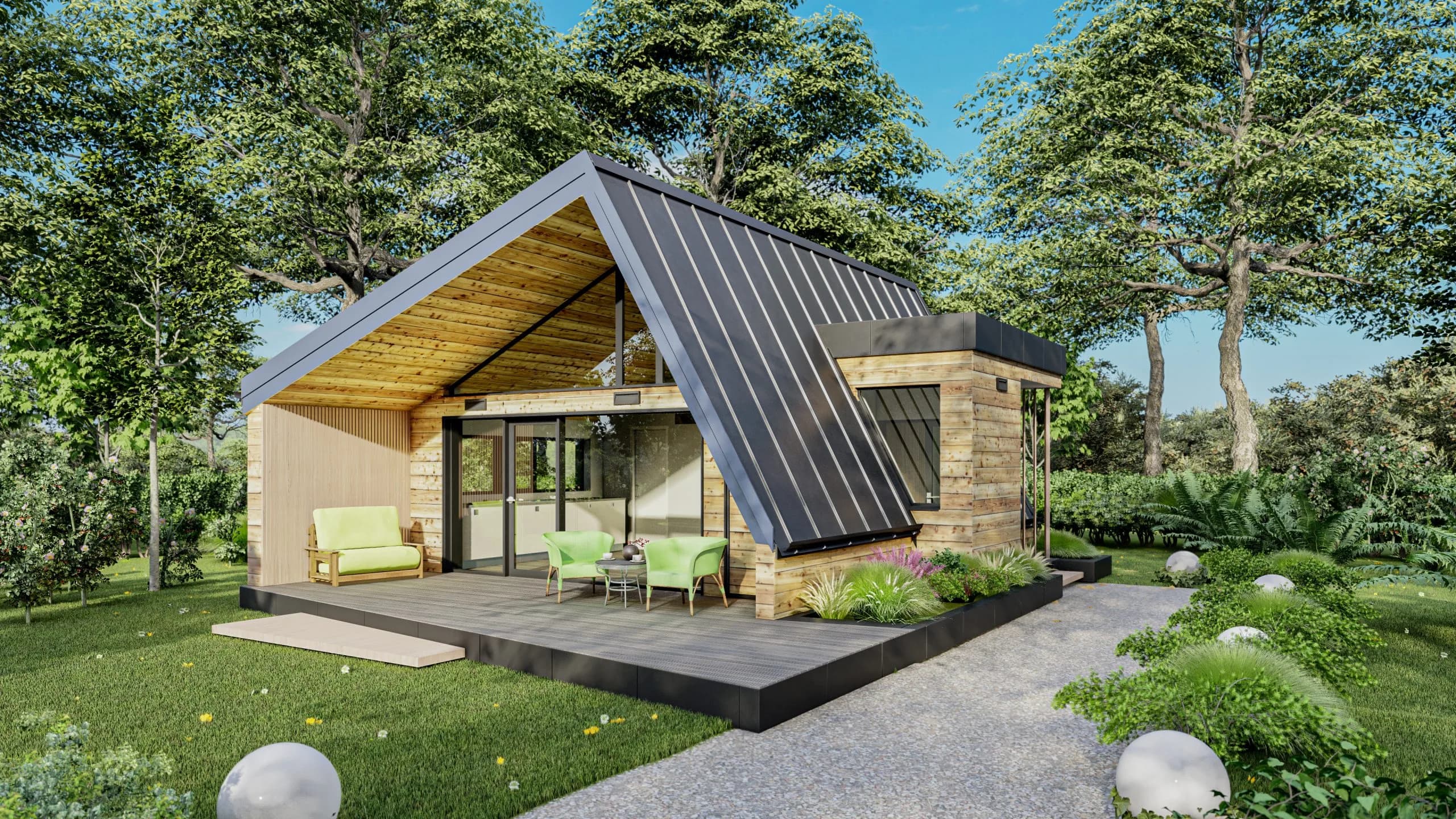 Modular vacation house delivered across Europe by Modulo House