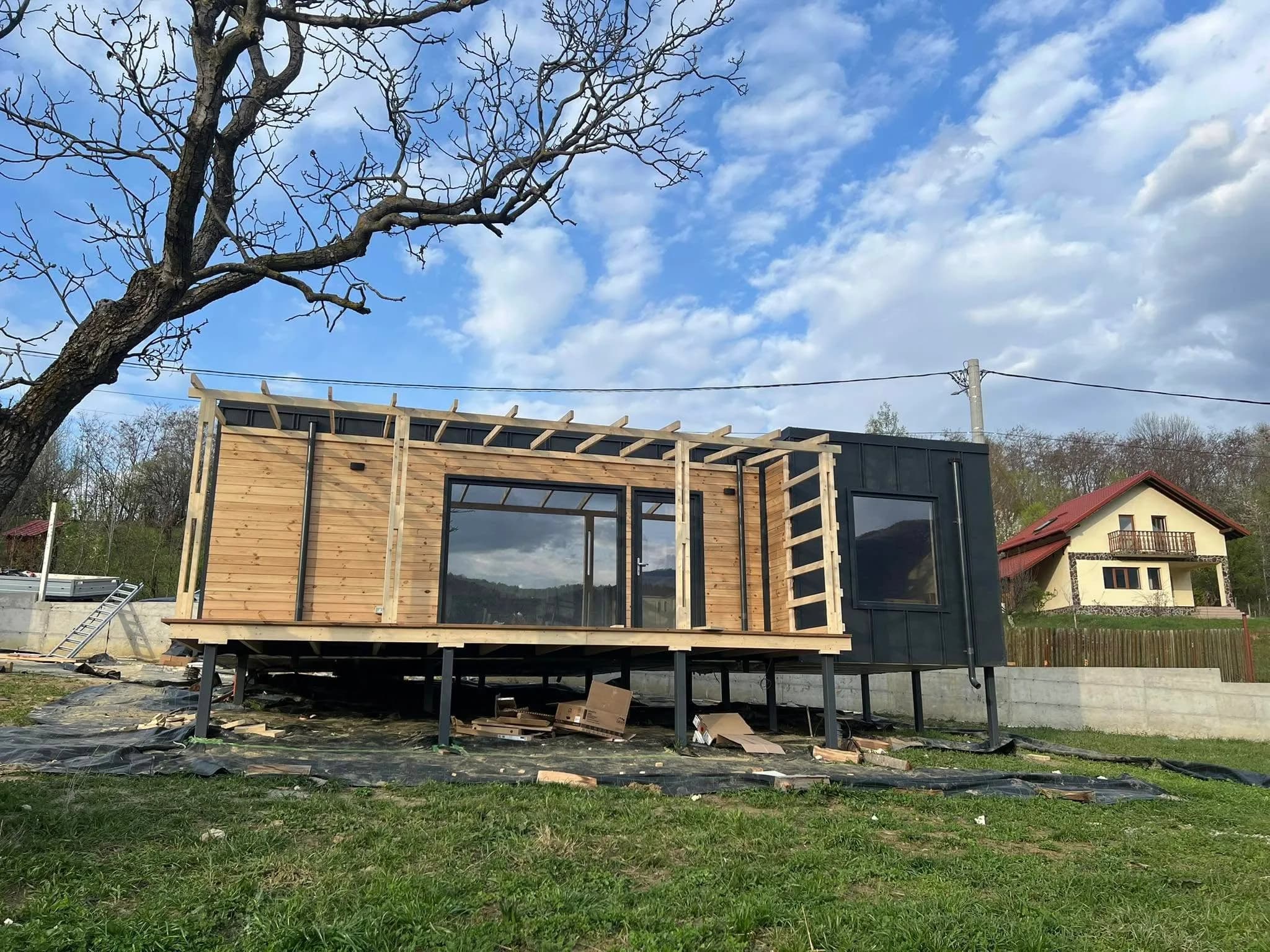 Modulo Evolutiv — turnkey modular cabin delivered in Sibiu, Romania