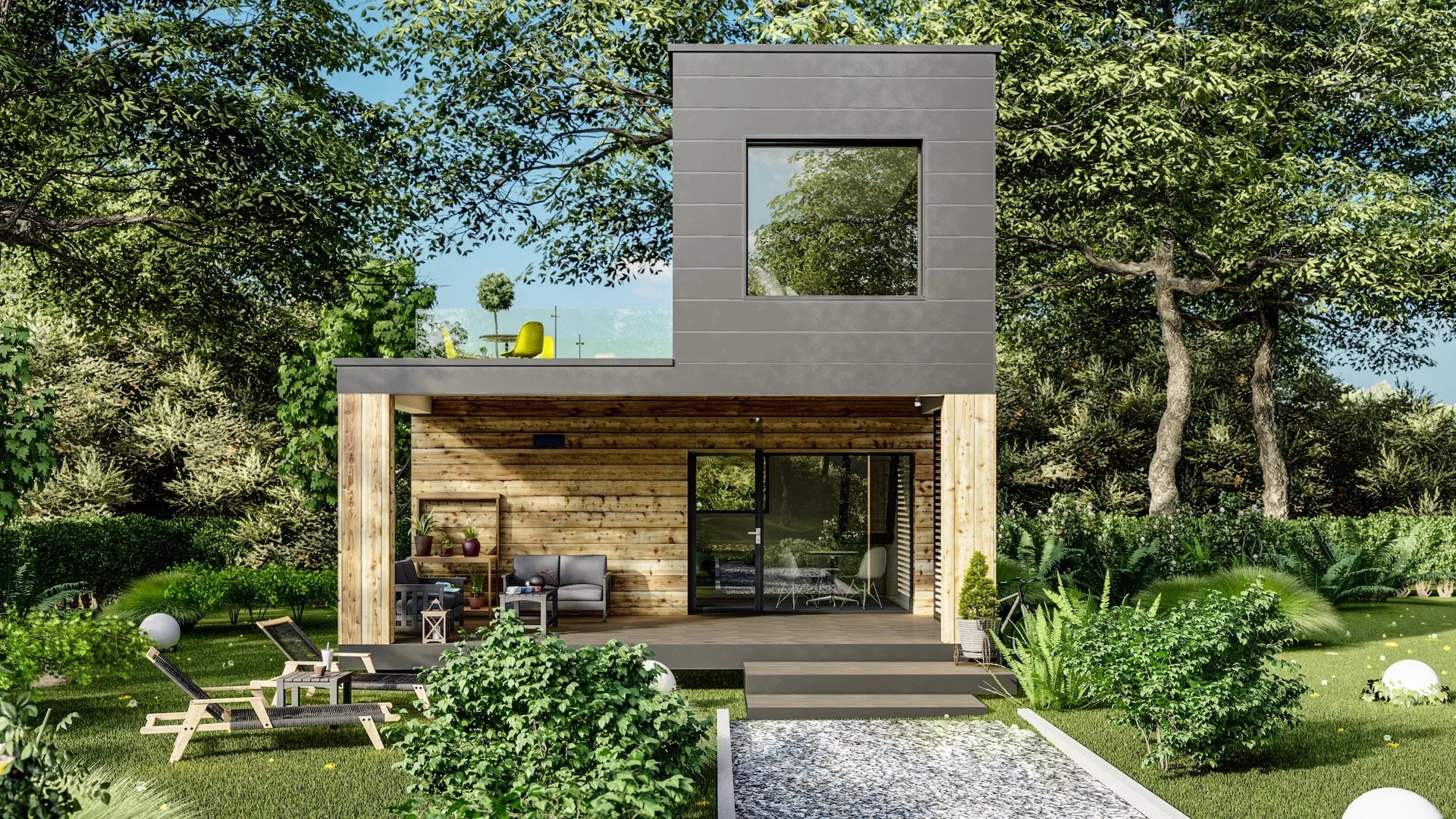 Turnkey modular cabin in Europe — Modulo Dream Up prefab vacation home